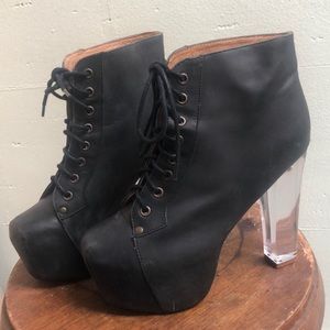 Jeffrey Cambell’s Havana Last Leather Platform Heels